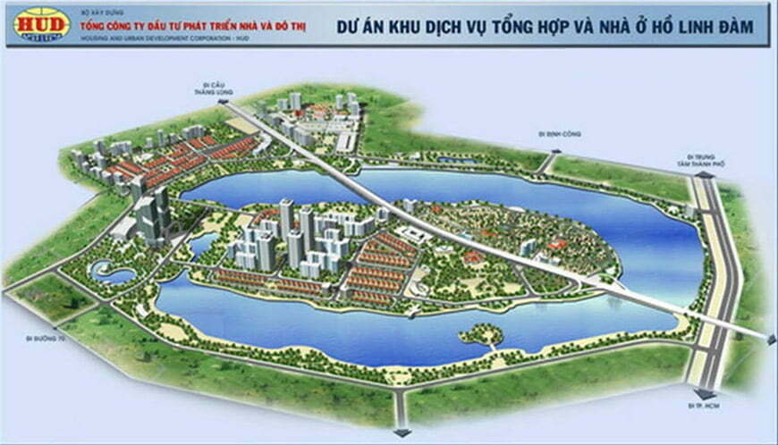 Phối cảnh tổng thể Khu đô thị Linh Đàm viên "Châu Long" tại Hà Nội